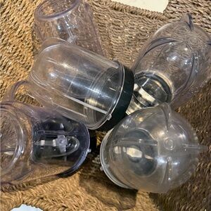 ☀️🌴5 Magic Bullet Clear Plastic Drink Tumblers